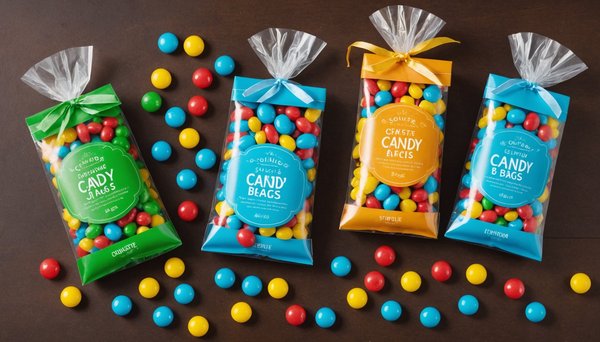 Étiquettes personnalisées pour sachets de bonbons à imprimer